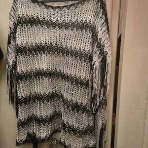 Black and White Striped Women's  Panco Style